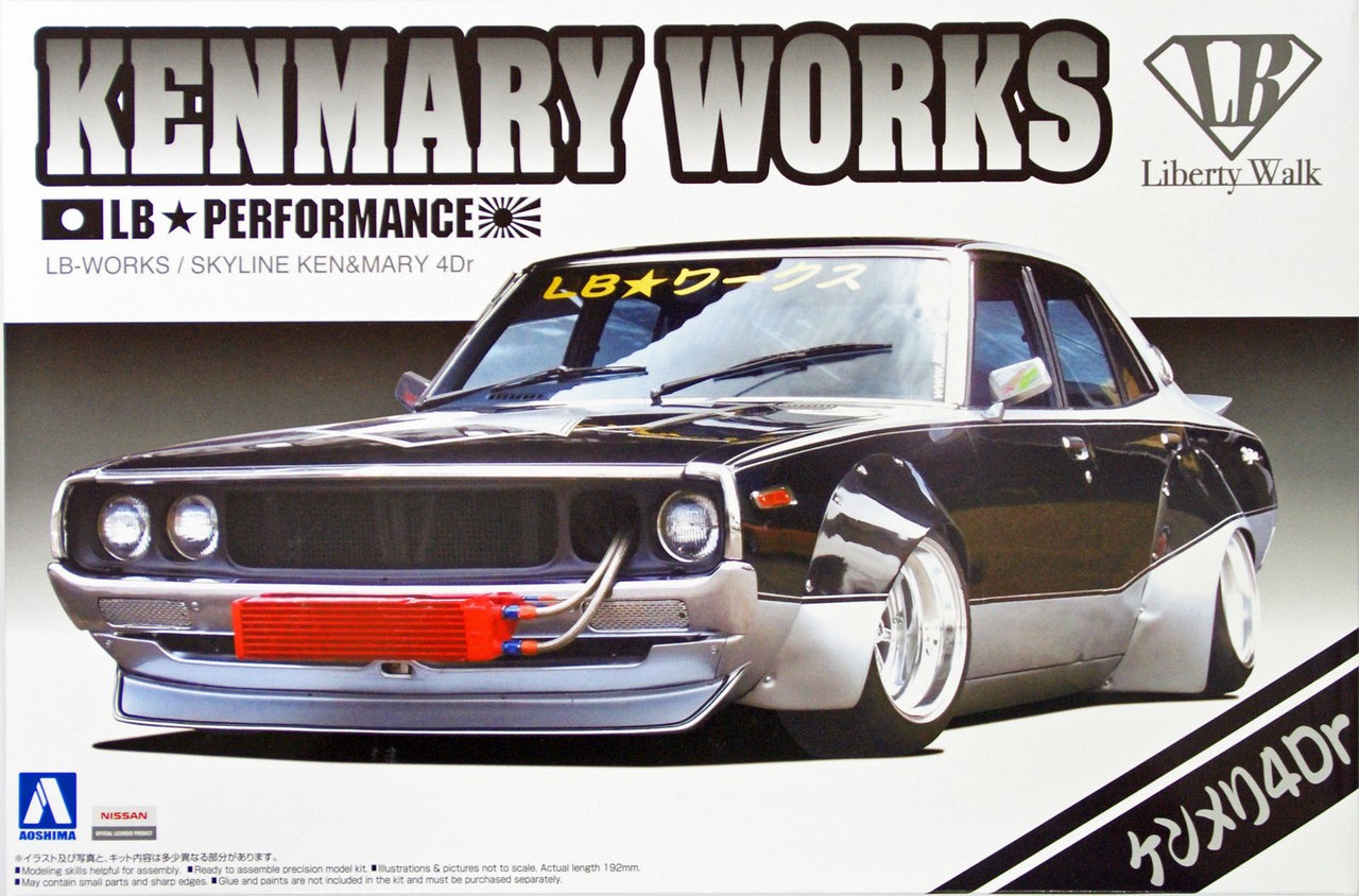 Купить сборную модель Aoshima 0400 LB Works Kenmeri 4Dr в масштабе 1/24