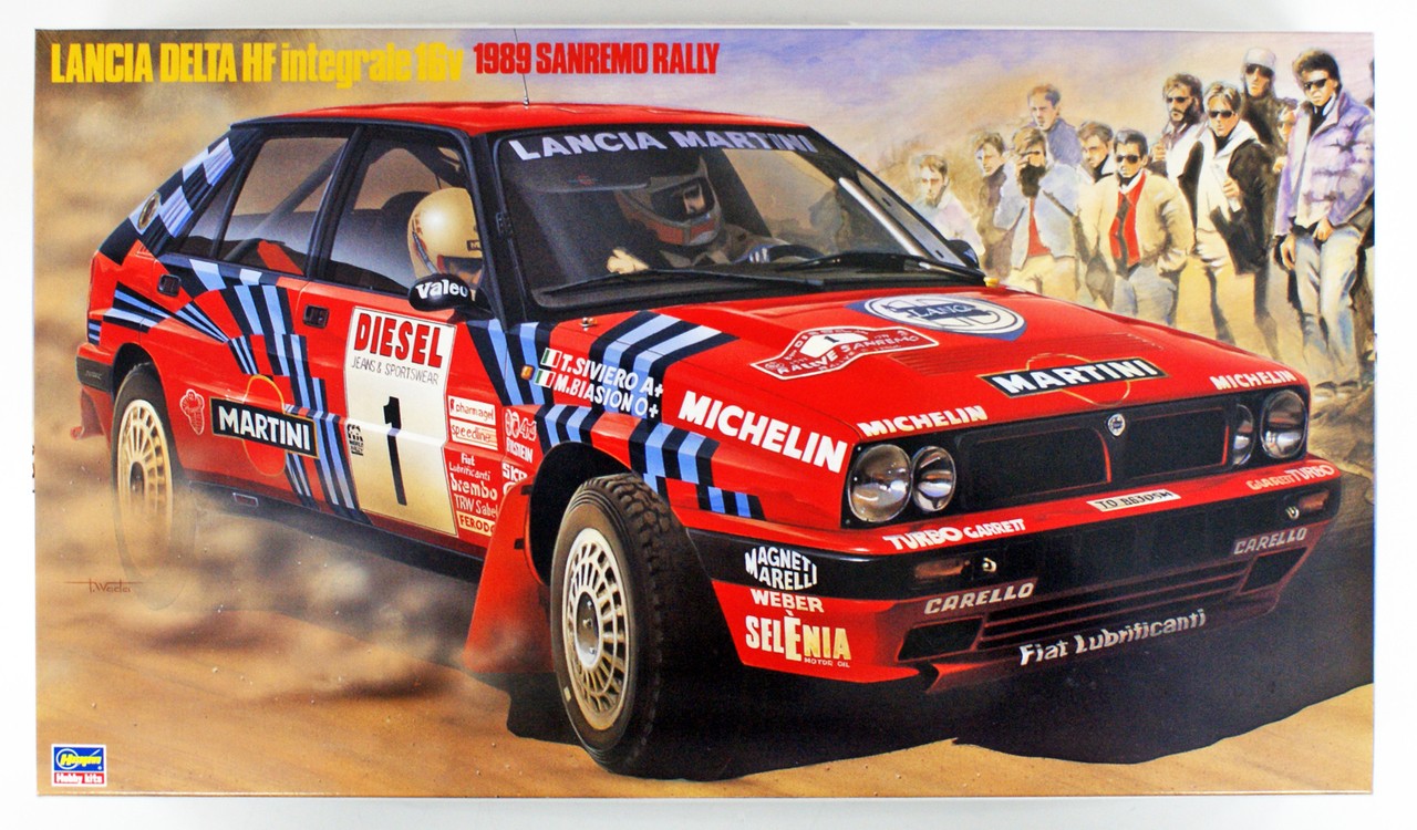 Купить сборную модель Hasegawa 25008 Lancia Delta HF Integrale 16V 1989  Sanremo Rally в масштабе 1/24