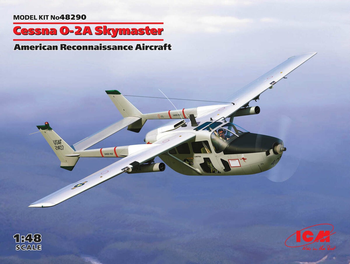 Купить модель Американский самолет-разведчик Cessna O-2A Skymaster ICM в  масштабе 1/48