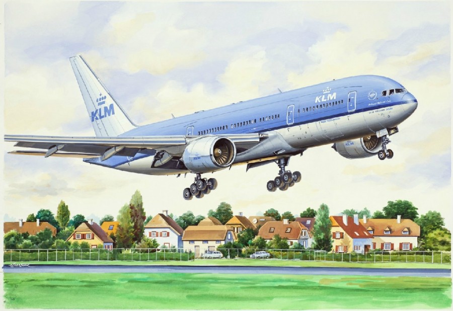 Купить модель Пассажирский авиалайнер Boeing 772 KLM Eastern Express в ...