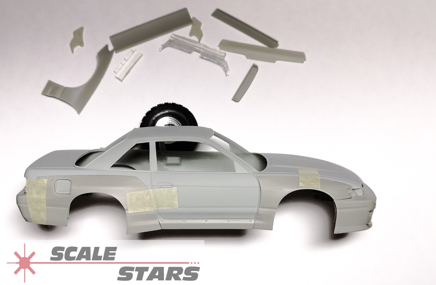 Купить аксессуары для моделей Scale Stars Обвес Pandem v3 для модели Nissan  Silvia S13 в масштабе 1/24