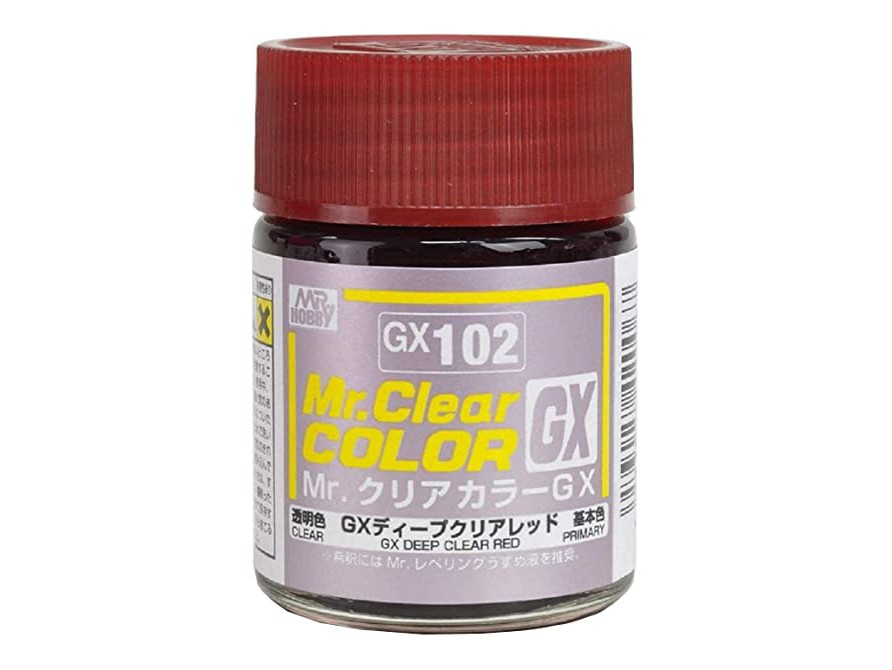 thumbnail image 2 of Gunze Sangyo Mr. Color Clear GX-101 Clear Black 18ml - Solvent Based Acrylic 2 of 5