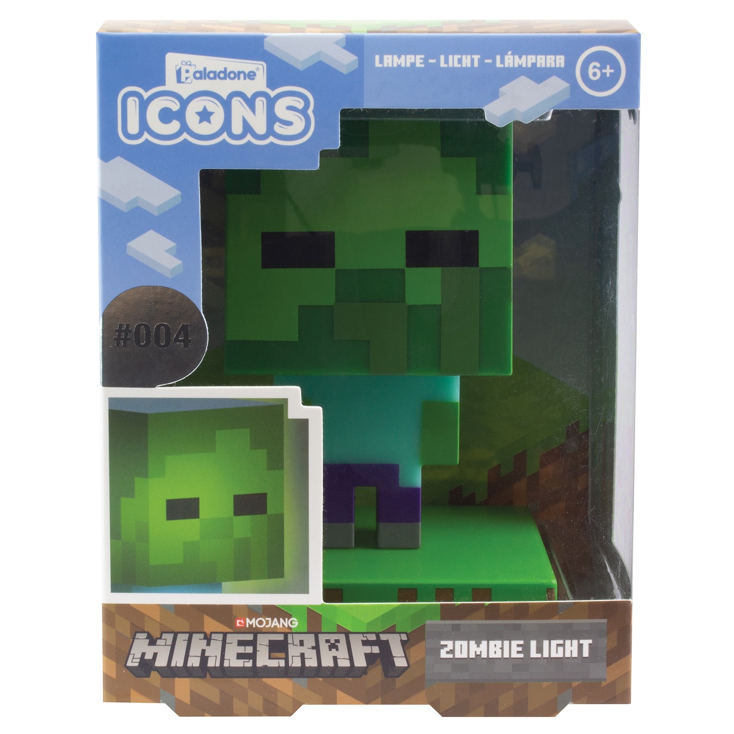 Купить Светильник Minecraft Zombie Icon Light V2 Paladone