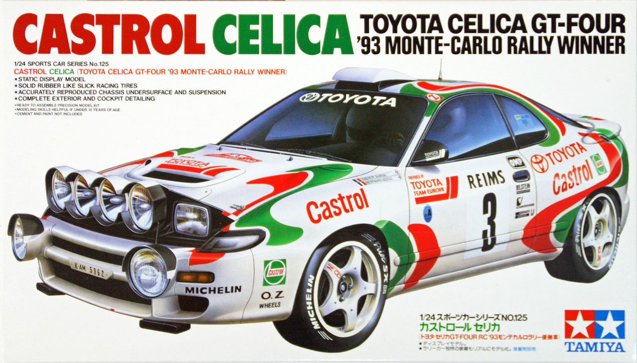 Купить сборную модель Tamiya 24125 Toyota Celica GT-Four Castrol