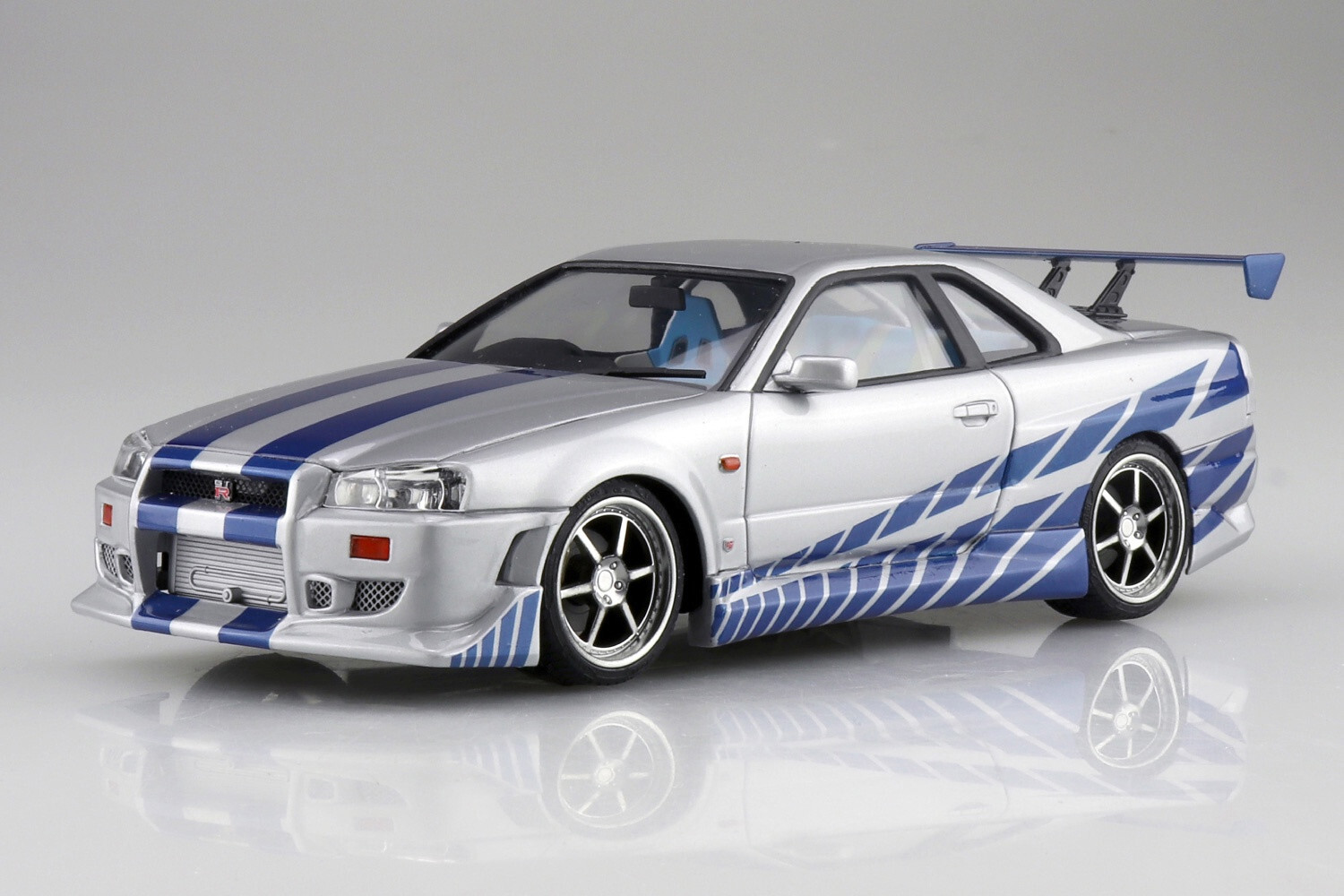 Купить сборную модель Aoshima WS-02 Fast & Furious Nissan R34