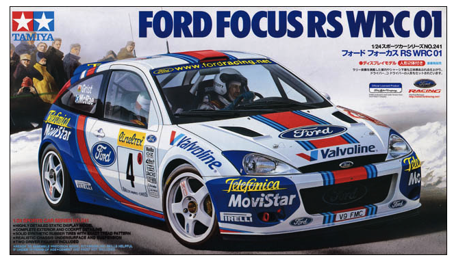 Купить сборную модель Tamiya 24241 Ford Focus RS WRC 01 Rallye